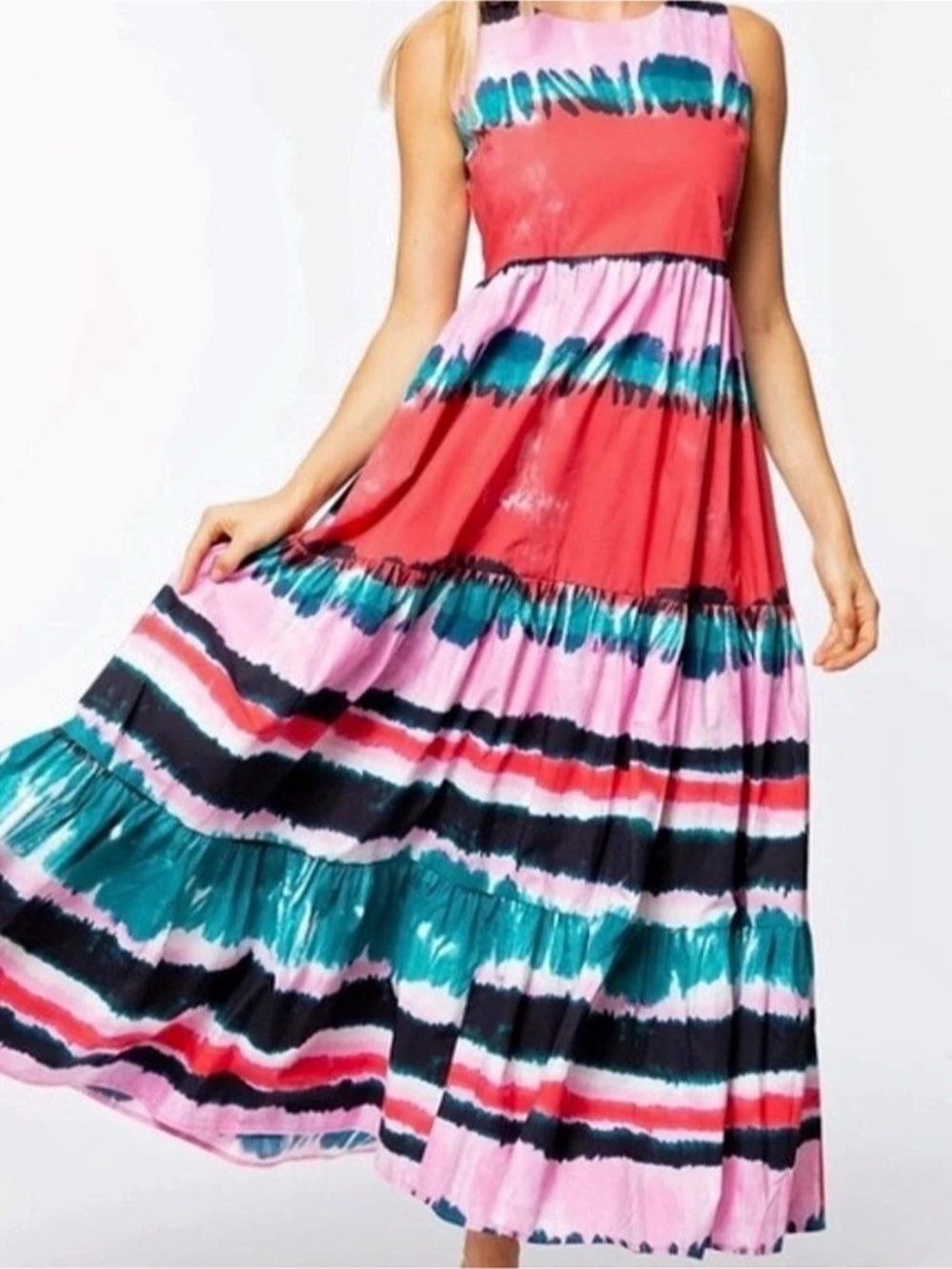 Tyler Boe Tye Dye Maxi Dress Size Large NWT